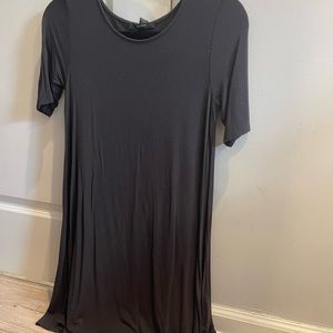 Dark Grey Simple Dress Forever 21